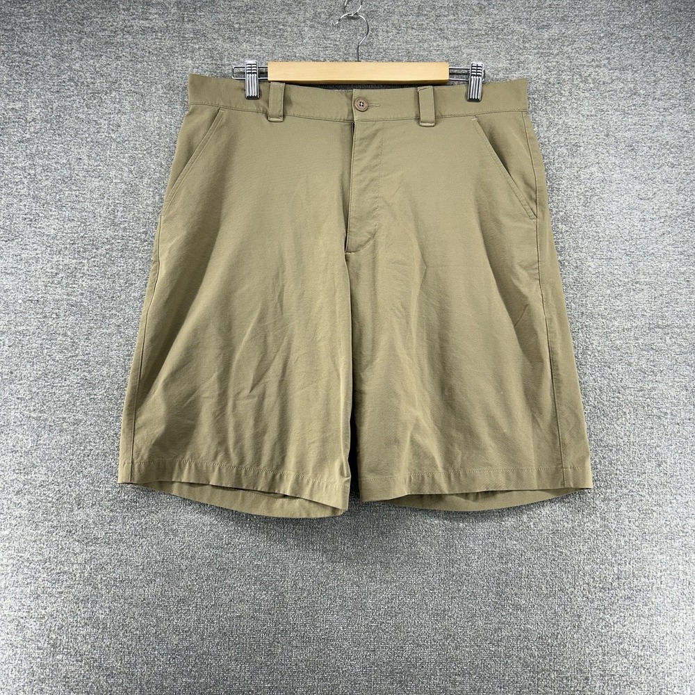 Under Armour Heat Gear Golf Shorts Men Size 34 Brown Lightweight